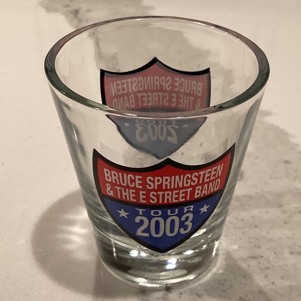 Springsteen Clear Shot Glass Tour 2003 - Picture 2 of 2